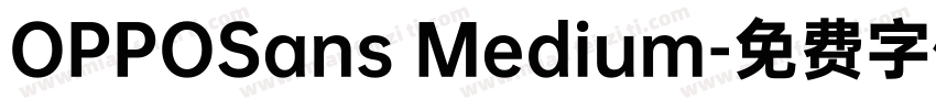 OPPOSans Medium字体转换